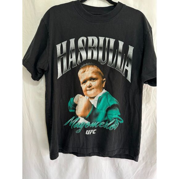 UFC Hasbulla Magomedov Signature Oversized Tee Size S Dark Gray - Picture 1 of 4